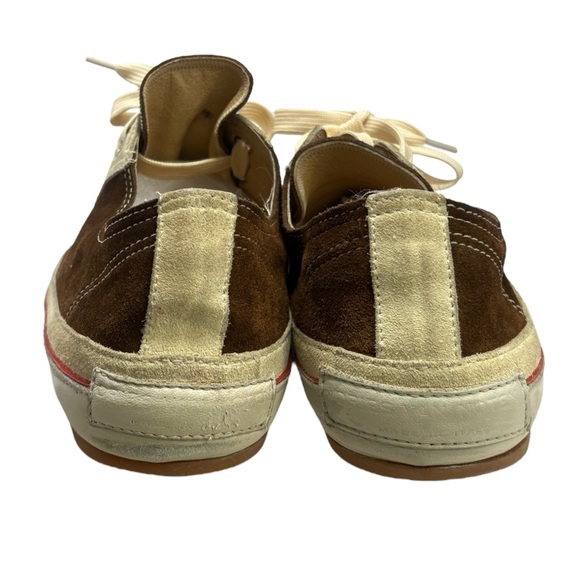 Dries Van Noten Brown and Cream Suede Retro Inspired Sneakers Women’s size 9.5. - Picture 6 of 12